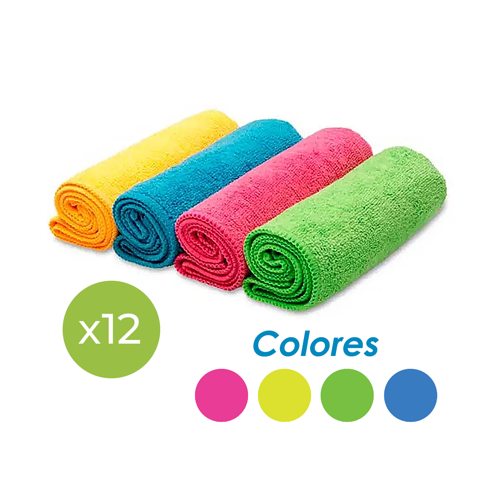 Bayeta Microfibra 40x30 - Pack de 12 unidades