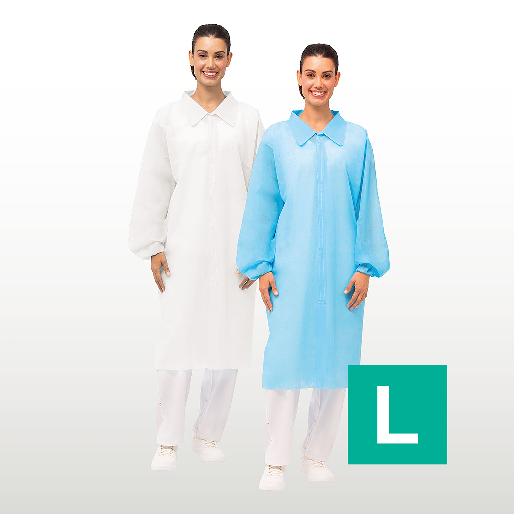 Bata Polipropileno 35g Talla M, L, XL, XXL ( CAJA DE 100 UNIDADES )