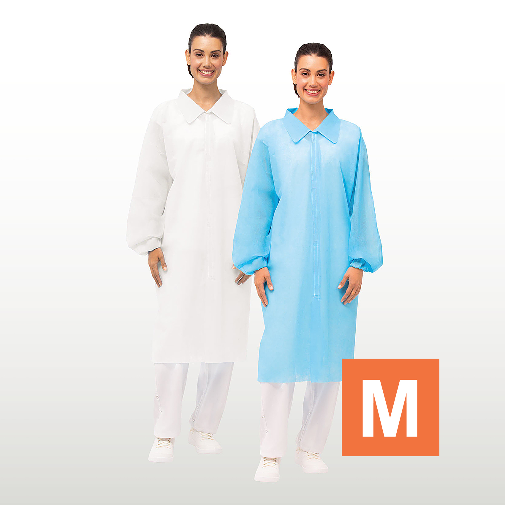 Bata Polipropileno 35g Talla M, L, XL, XXL ( CAJA DE 100 UNIDADES )