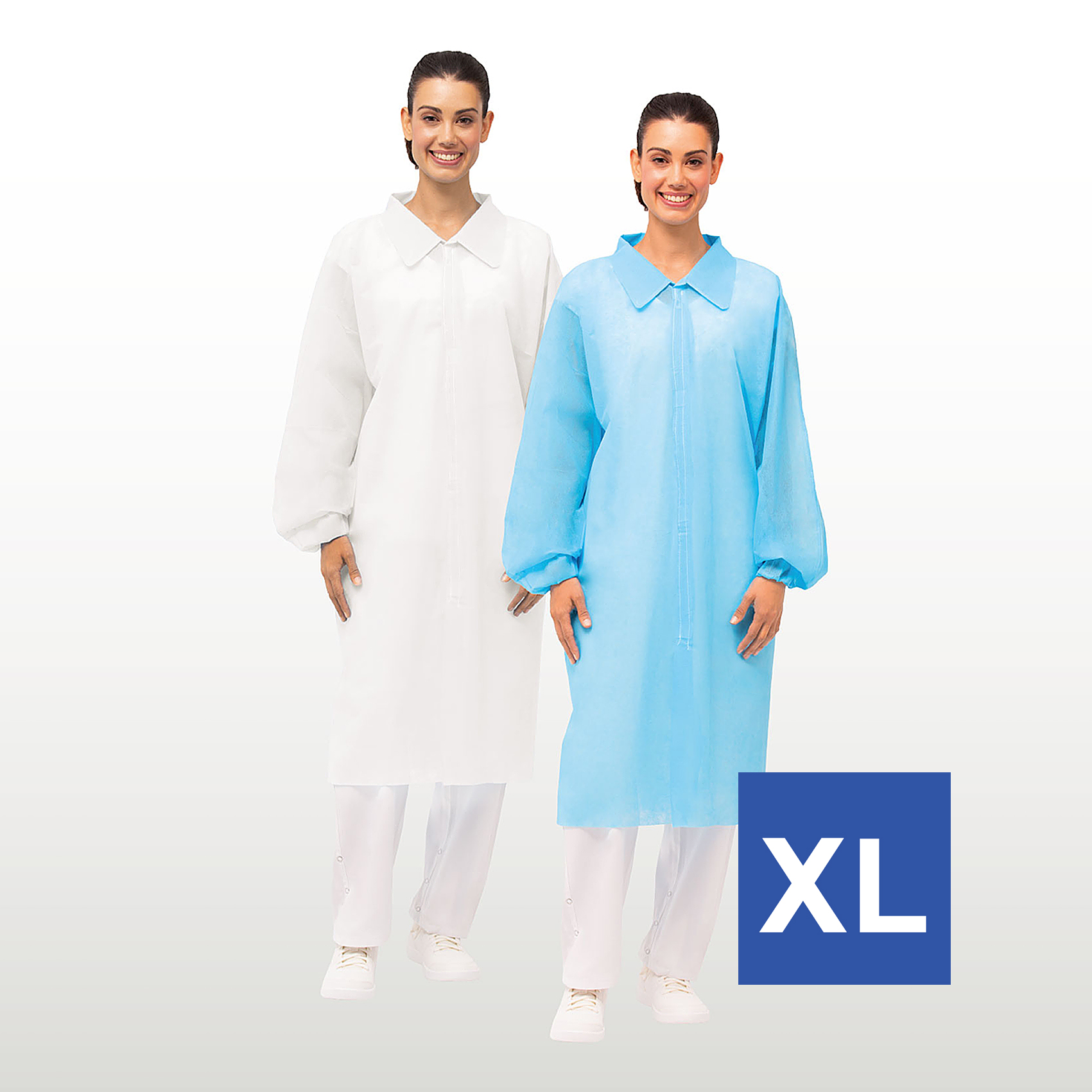 Bata Polipropileno 35g Talla M, L, XL, XXL ( CAJA DE 100 UNIDADES )