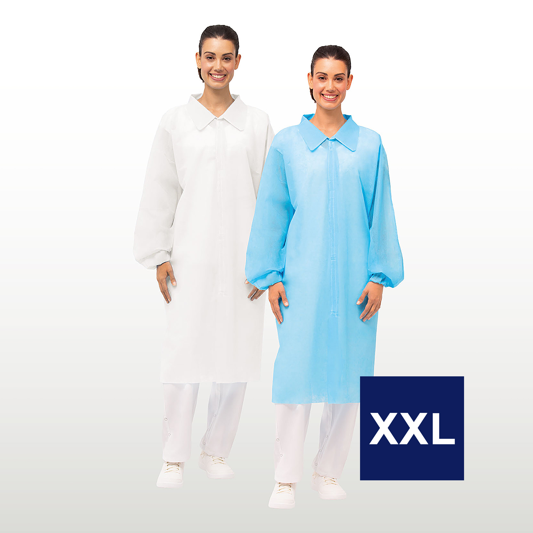 Bata Polipropileno 25g Talla XXL ( CAJA DE 100 UNIDADES )