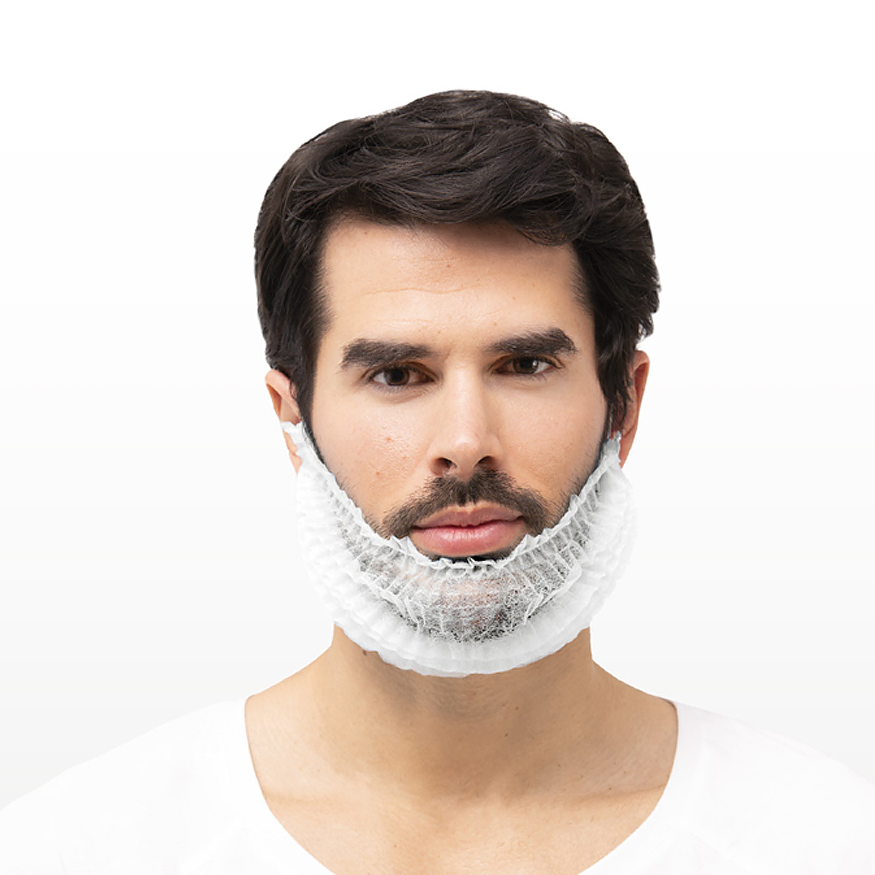 Cubre Barbas Polipropileno Blanco ( CAJA DE 1000 UNIDADES )