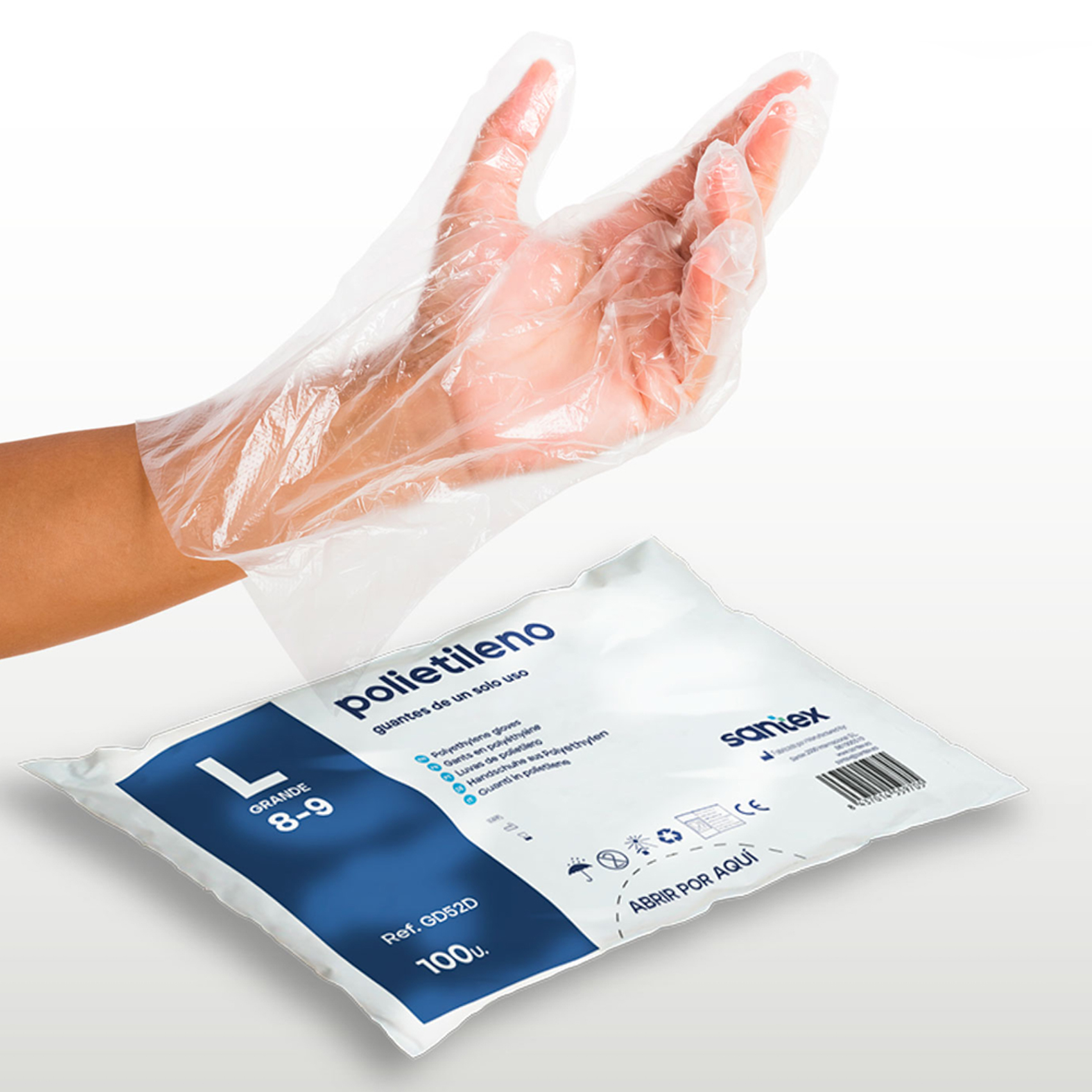 Guantes Polietileno Santex - Talla única