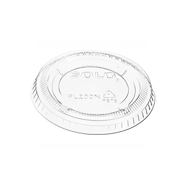 Salsera PP 60 ml 20Z Olympia Reutilizable Negra y Transparente – Pack de 250 / 2500 unidades + Tapa (Opcional) – Pack de 100 o 2500 unidades