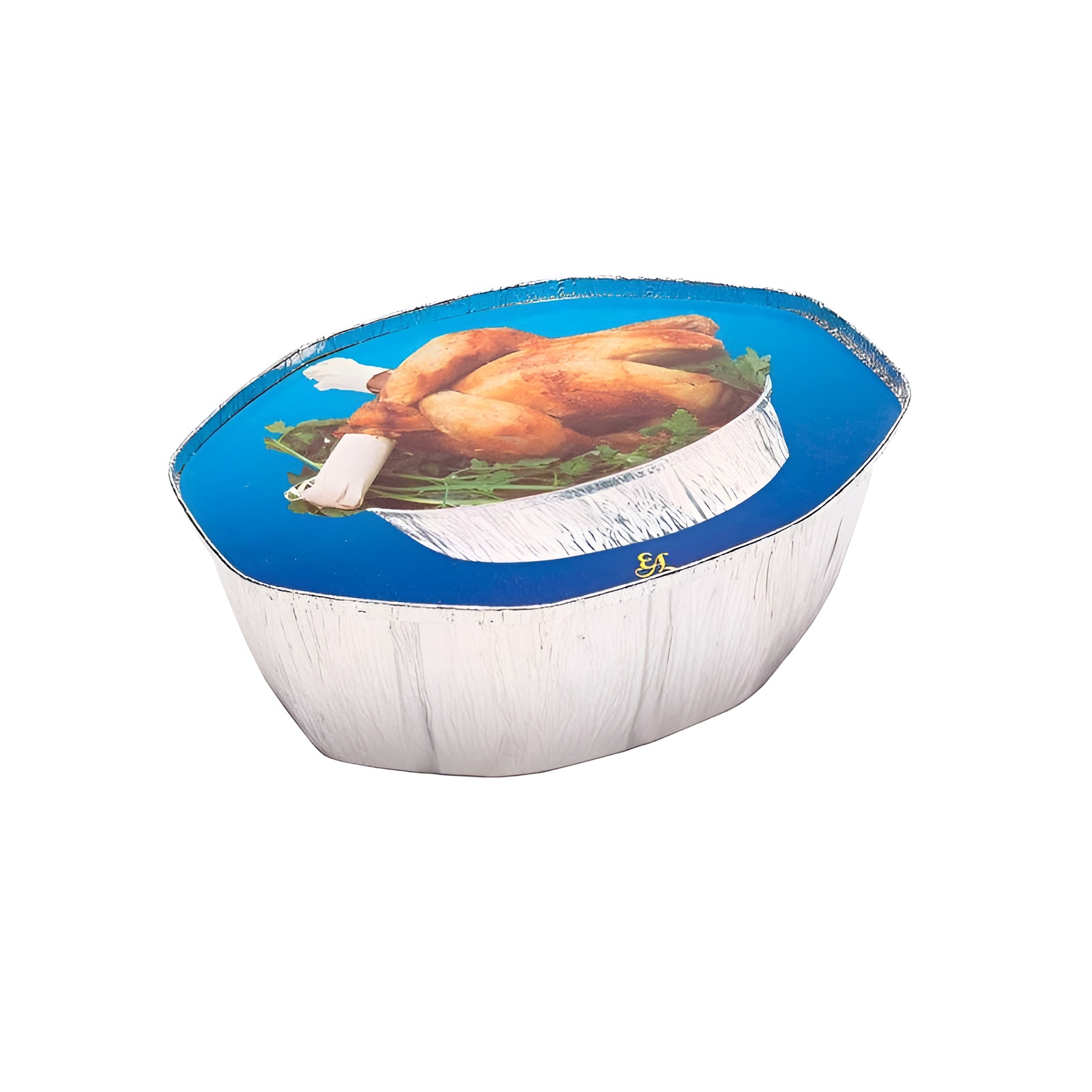 Envase de pollo ovalado y tapa 2600 CC - 500 Uds