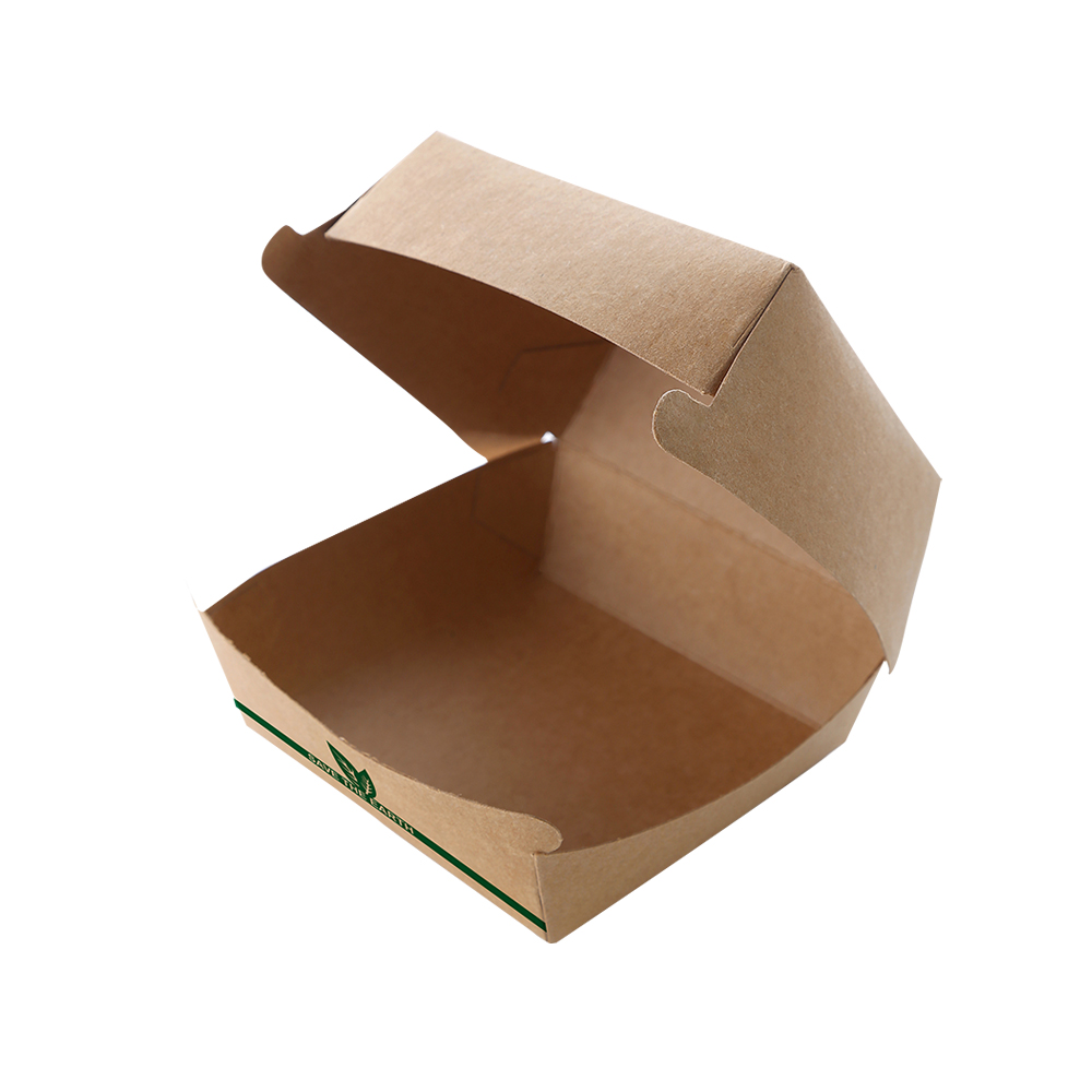 Envases para hamburguesas "burger boxes" cartón 115x115x70, 150x150x70, 170x170x80, 225x225x90 - 200 Uds