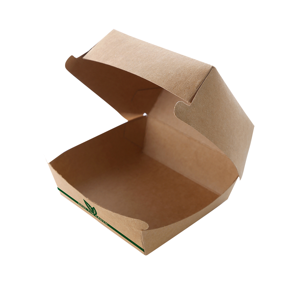 Envases para hamburguesas "burger boxes" cartón 115x115x70, 150x150x70, 170x170x80, 225x225x90 - 200 Uds