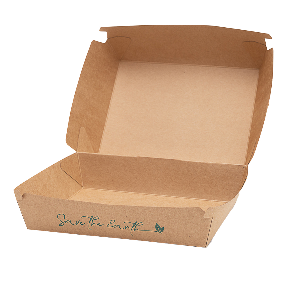 Envases para hamburguesas "burger boxes" cartón 115x115x70, 150x150x70, 170x170x80, 225x225x90 - 200 Uds