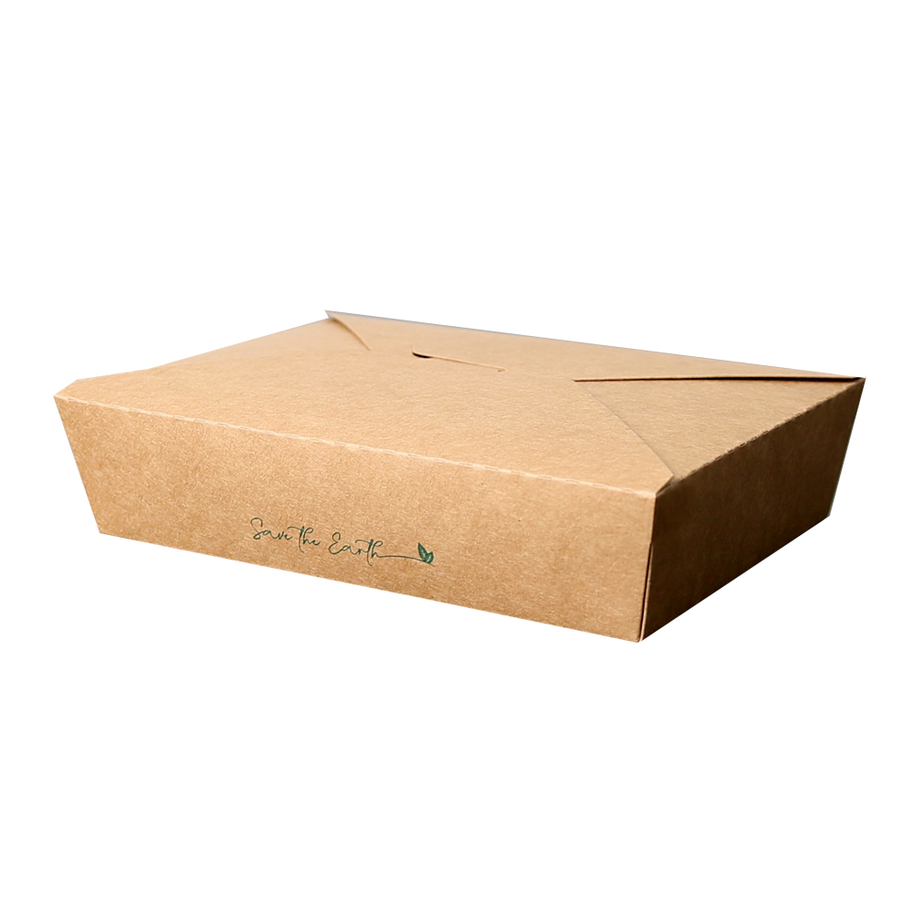 Take Away rectangular cartón 750 CC, 900 CC, 1360 CC, 1400 CC, 1900 CC, 2800 CC - 300 Uds