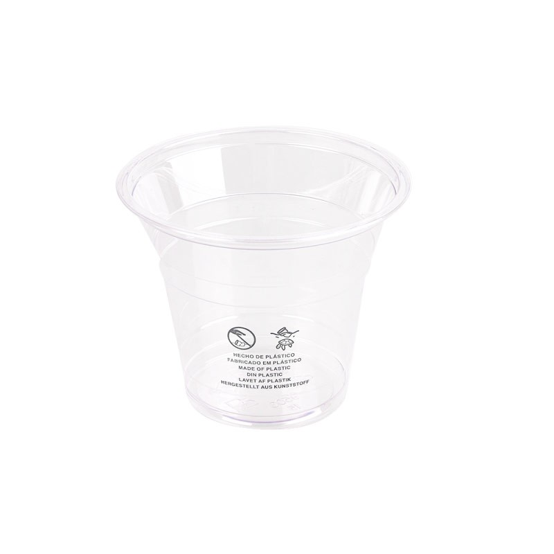 Vasos de plástico RPET 8 oz / 9 oz 250 ml, 12 oz 350 ml, 16 oz 470 ml, 20 oz 590 ml - Uds