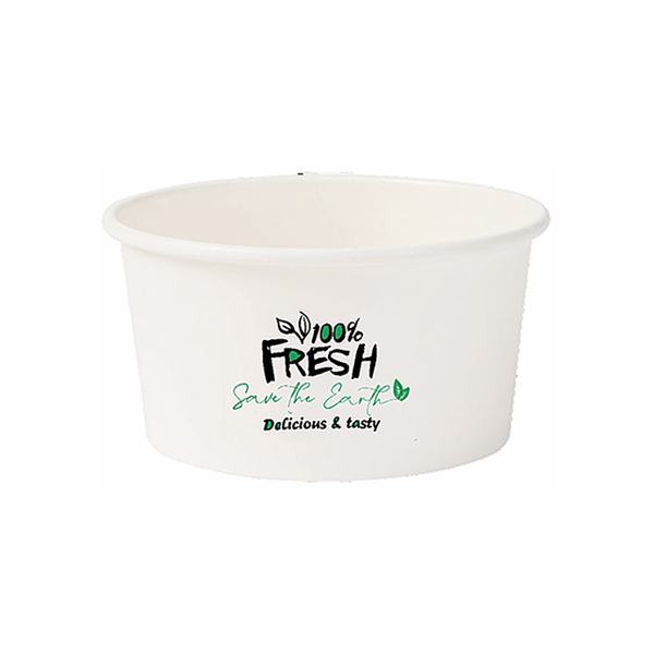 Tarrina de Helado de Cartón Blanca | 3, 4, 6, 8 oz – 80, 120, 180, 240 ml | U/ C 50 UNIDADES 