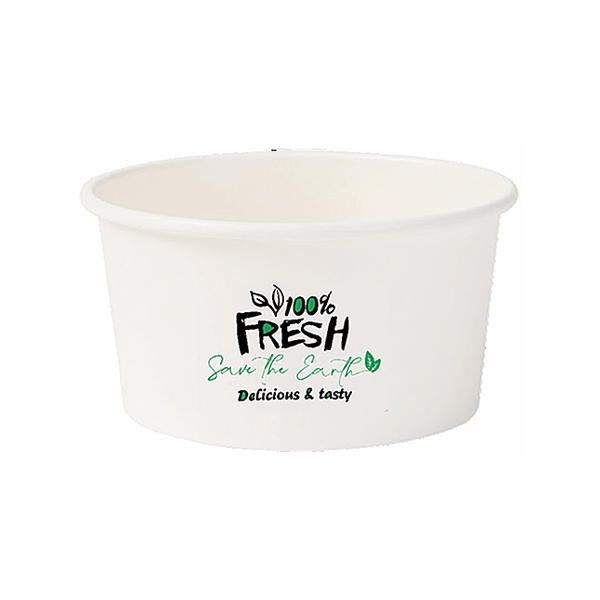Tarrina de Helado de Cartón Blanca | 3, 4, 6, 8 oz – 80, 120, 180, 240 ml | U/ C 50 UNIDADES 