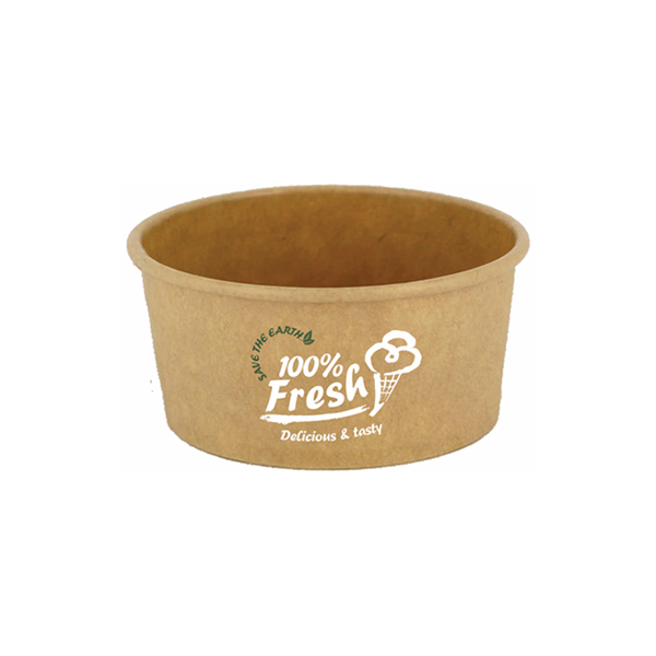  Tarrina helado cartón Kraft | 3, 4, 6, 8 oz – 80, 120, 180, 240 ml | U/ C 50 UNIDADES 
