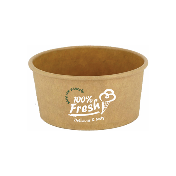 Tarrina helado cartón Kraft | 3, 4, 6, 8 oz – 80, 120, 180, 240 ml | U/ C 50 UNIDADES 