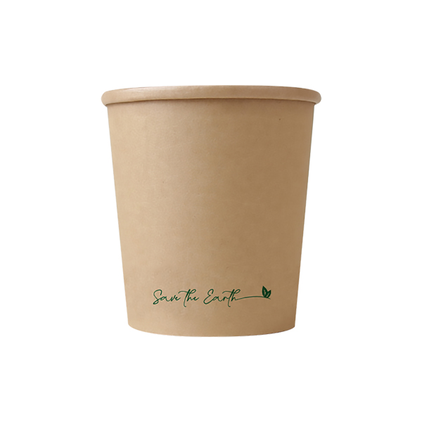 Soperas de Cartón Redondas + Tapa rPET Transparente | 8 oz a 32 oz (250 ml a 1.000 ml)(Caja de 300 Unidades)