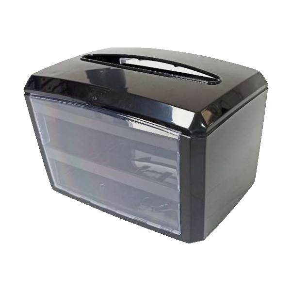 DISPENSADOR DE SERVILLETAS 17x21 cm INTERPLEGADAS | Modelo Vertical – Dimensiones: 190x140x150 mm