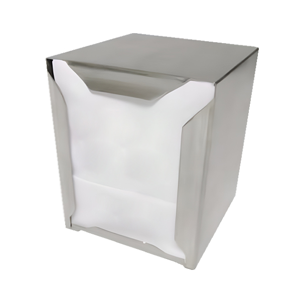 Dispensador Servilletero Miniservis Inoxidable | 17 x 17 cm