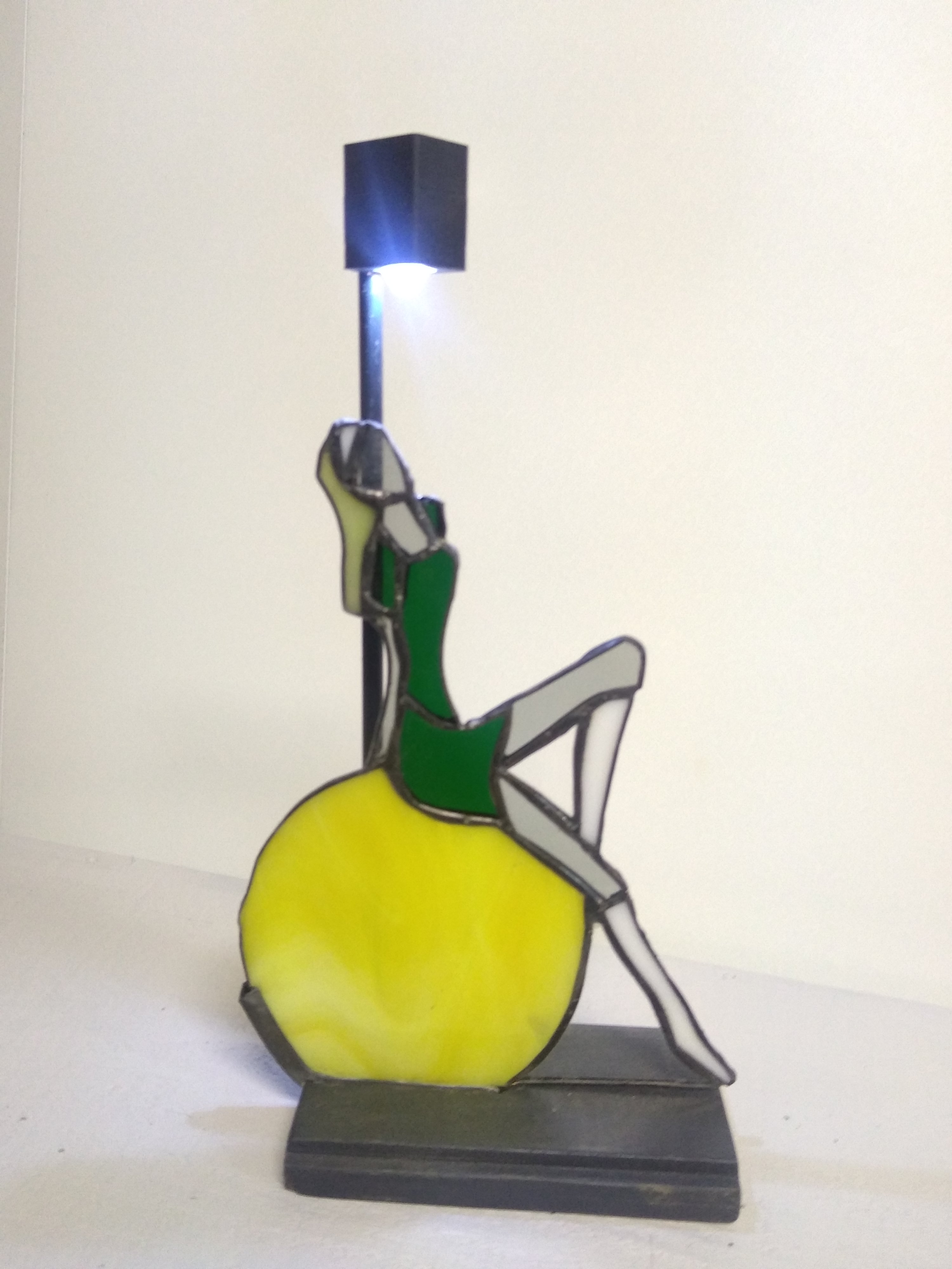 Lampe vitrail