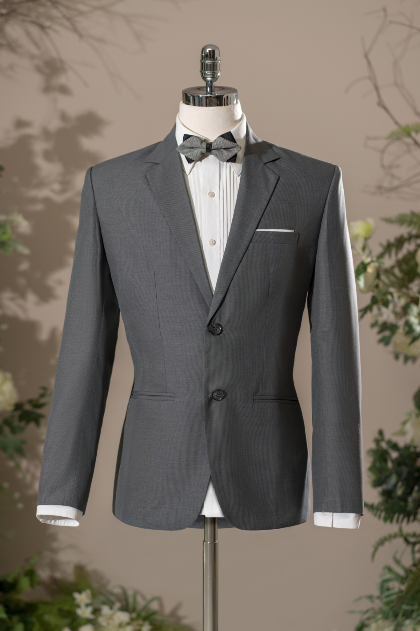 Áo Veston Xám Đen HQ - 8VXAM2N5