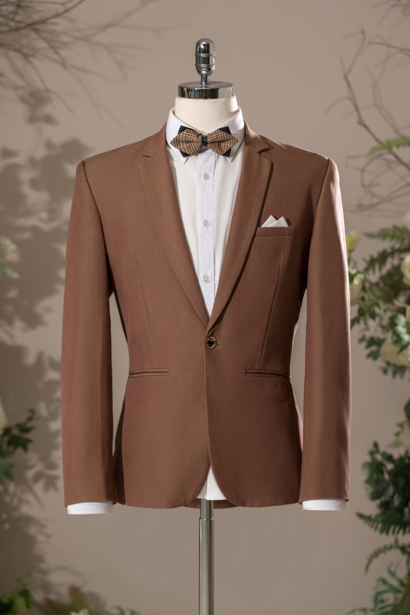 Áo Veston Nâu HQ - 9VNAU1N2