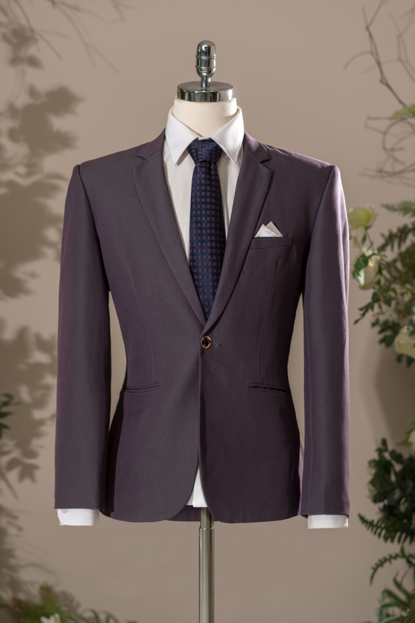 Áo Veston Tím HQ - 8VXAMTIM1N2