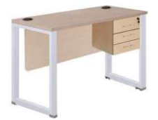 INDACHI MEJA KERJA 1/2 BIRO DD 120 WL