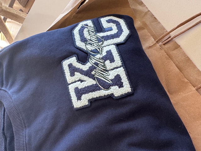 Letterman Sweatshirt - Navy 