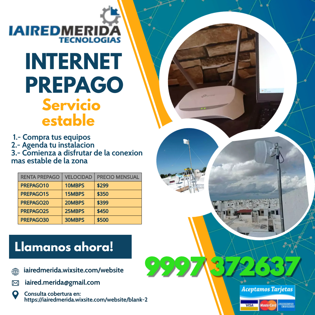 KIT INTERNET IAIREDMERIDA PREPAGO
