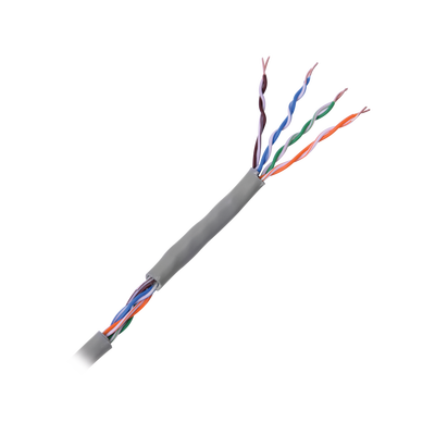 Cable Cat5e de alto rendimiento, con certificaciones ETL, UL, con garantía de 25 años, color gris, de 100 m ( 328 ft ) para aplicaciones en CCTV, redes de datos. Uso interior.