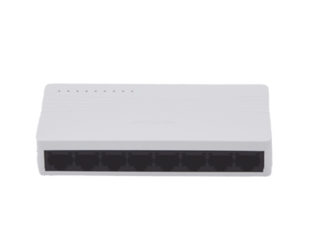 Switch No Administrable de Escritorio de 8 Puertos / Fast Ethernet 10 / 100 Mbps / Diseño Compacto y Estetico