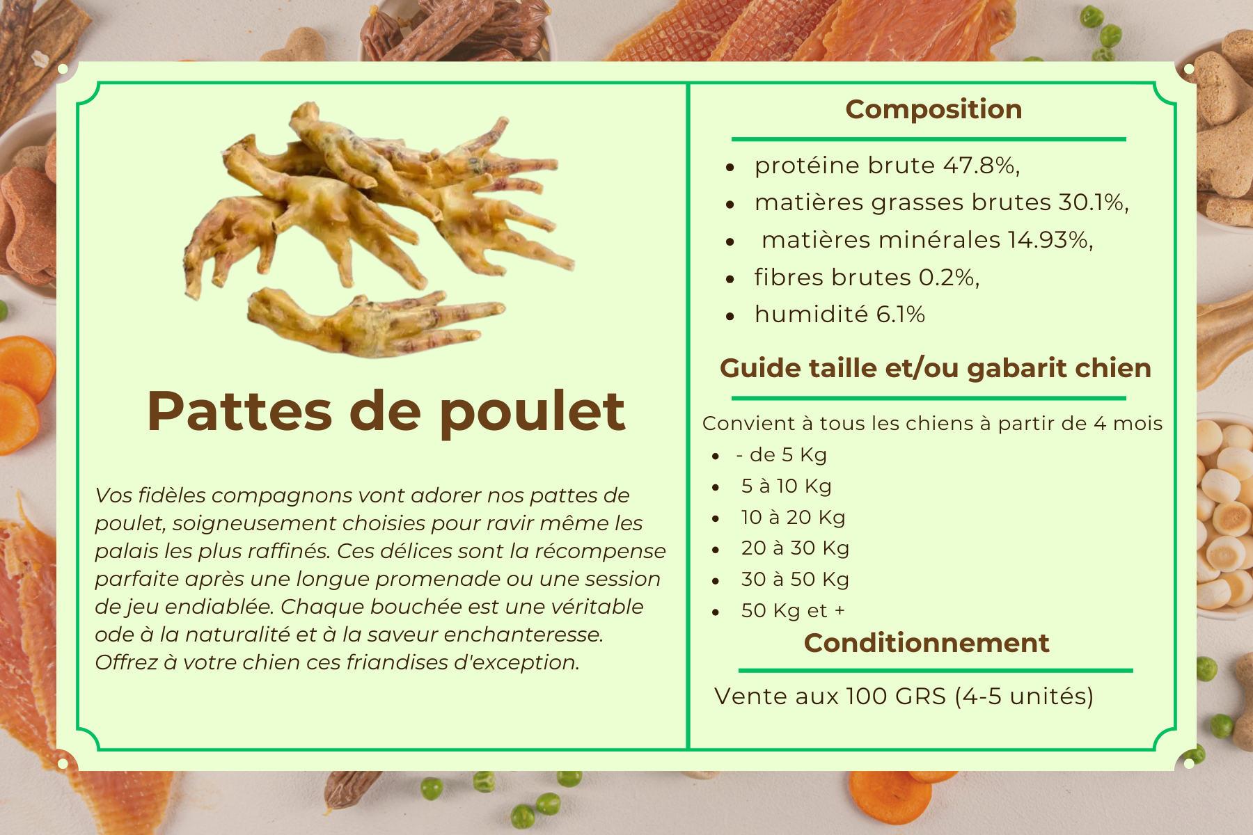 PATTES DE POULET