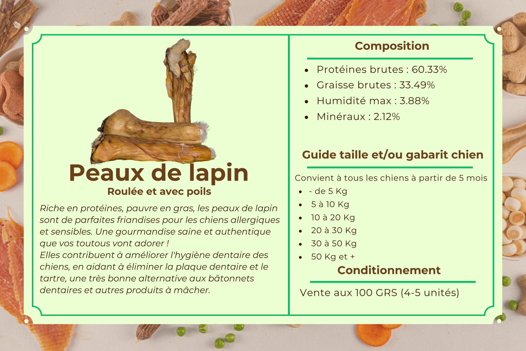 ROULEAU DE PEAU DE LAPIN