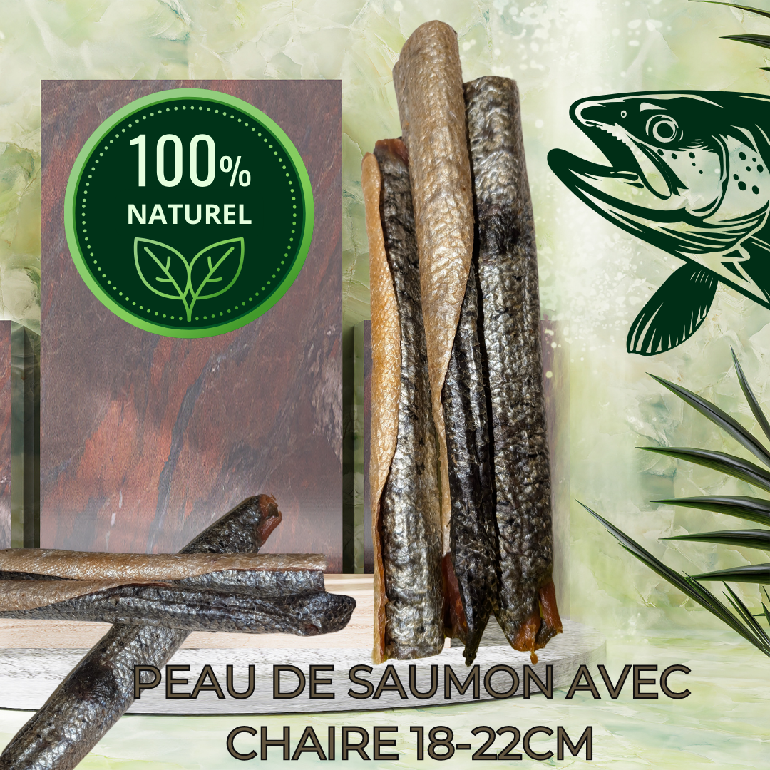 PEAU DE SAUMON AVEC CHAIR