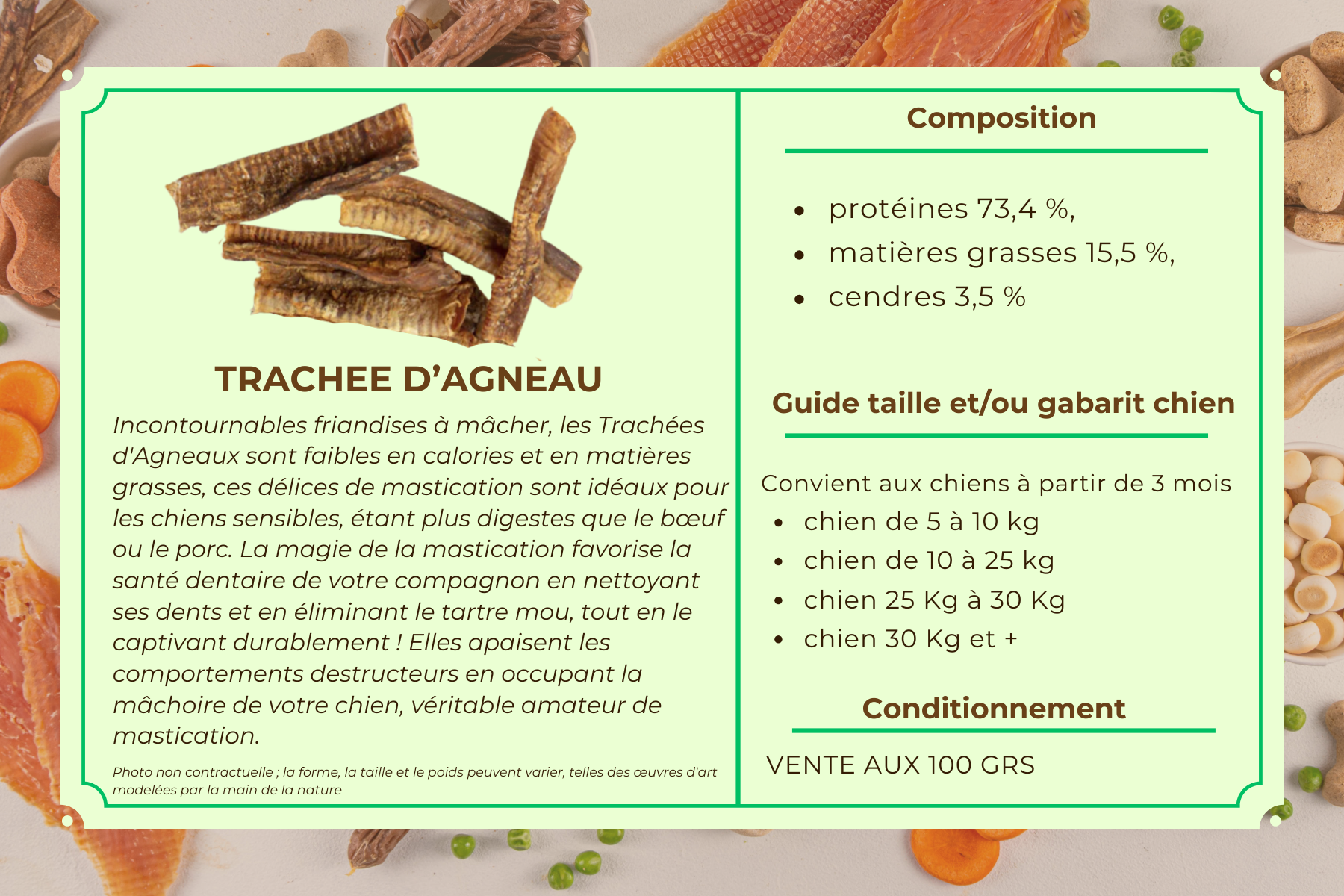TRACHEE D AGNEAU