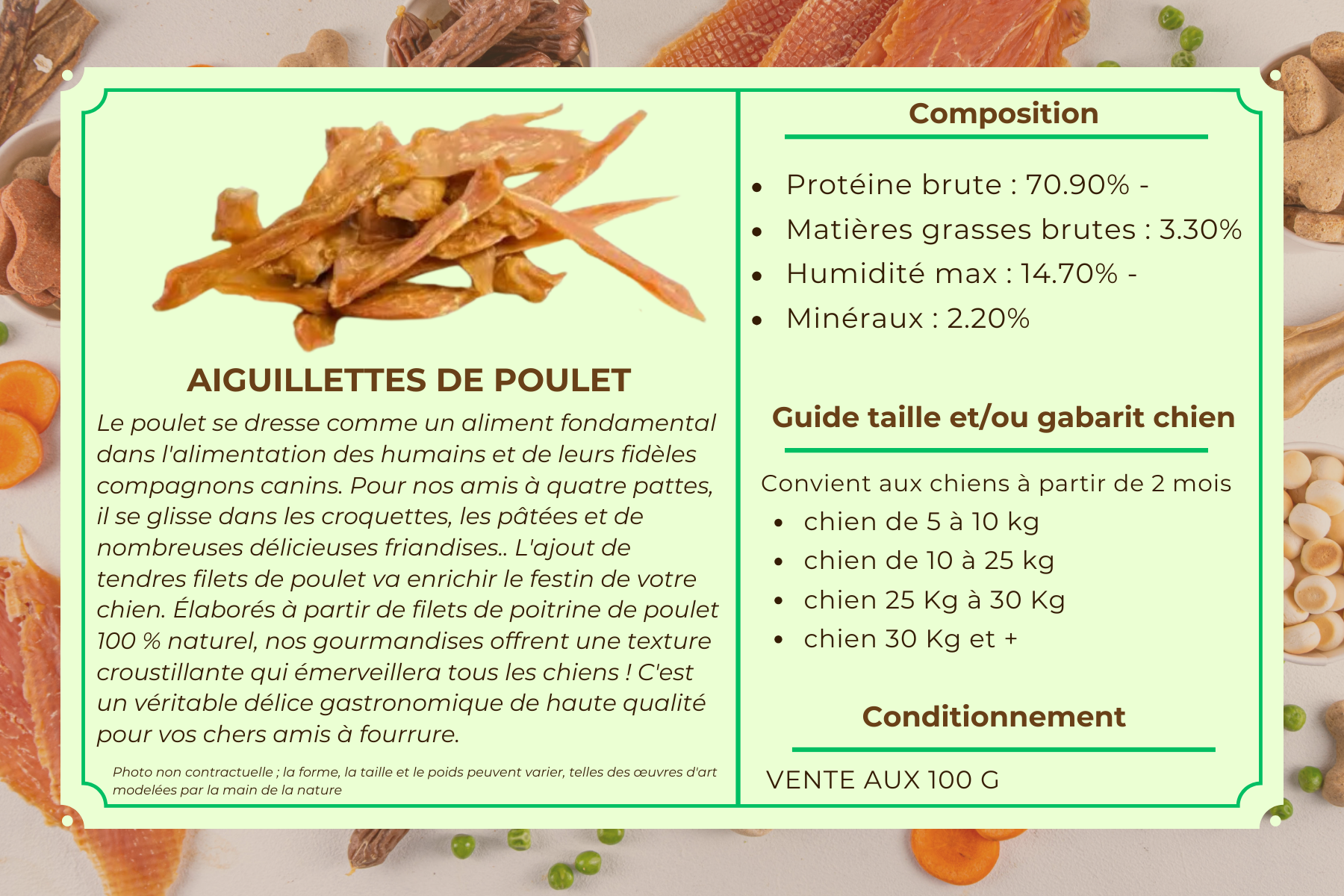 AIGUILLETTES DE POULET
