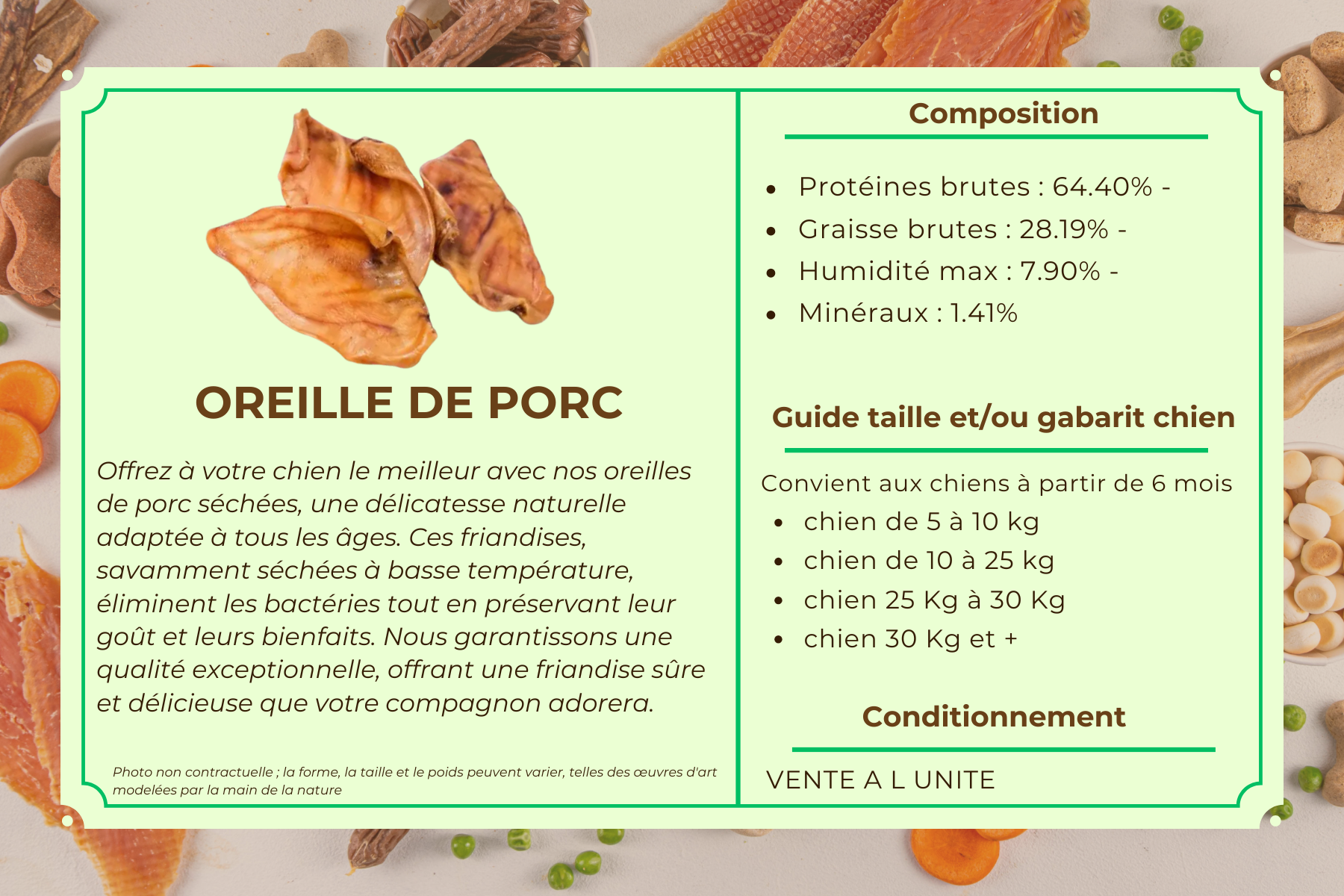 OREILLE DE PORC