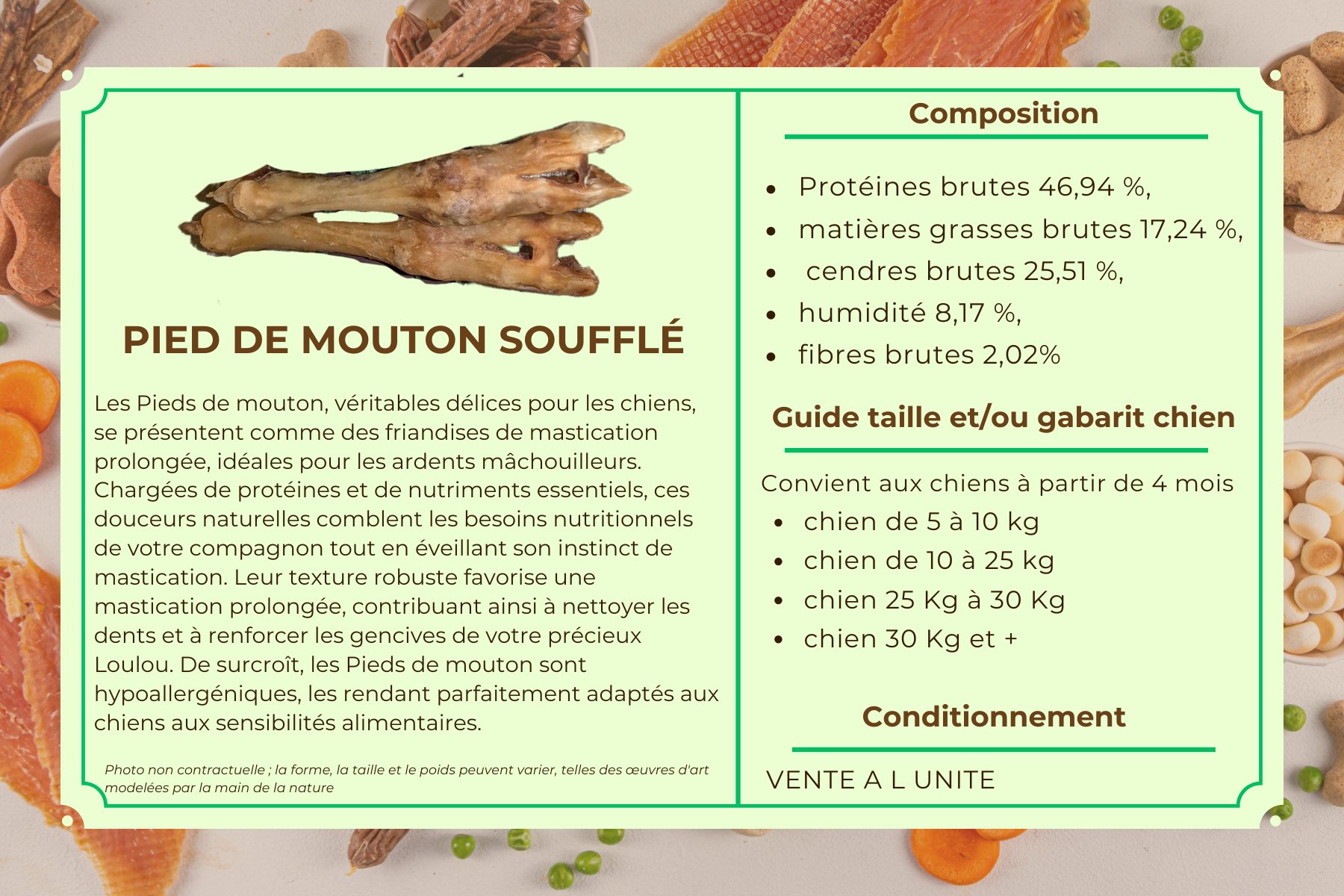 Pied de mouton soufflé