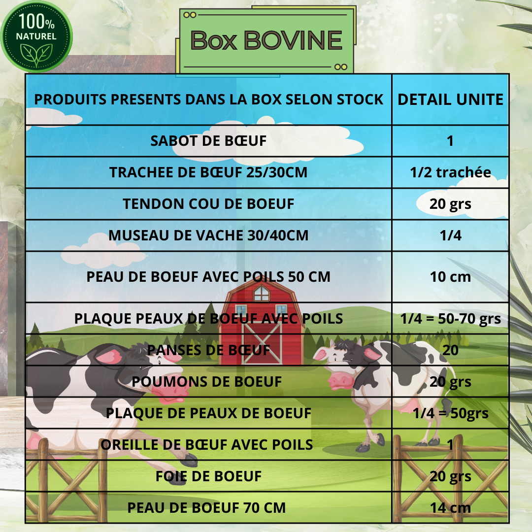 Box découverte BOVINE