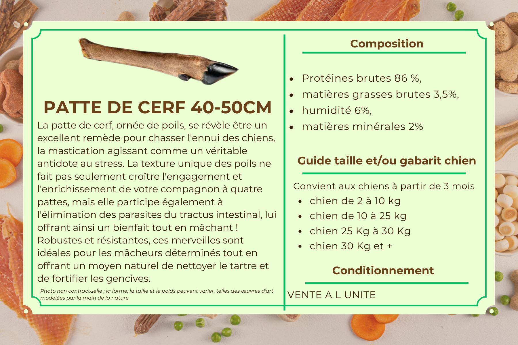 Patte de cerf 40-50cm