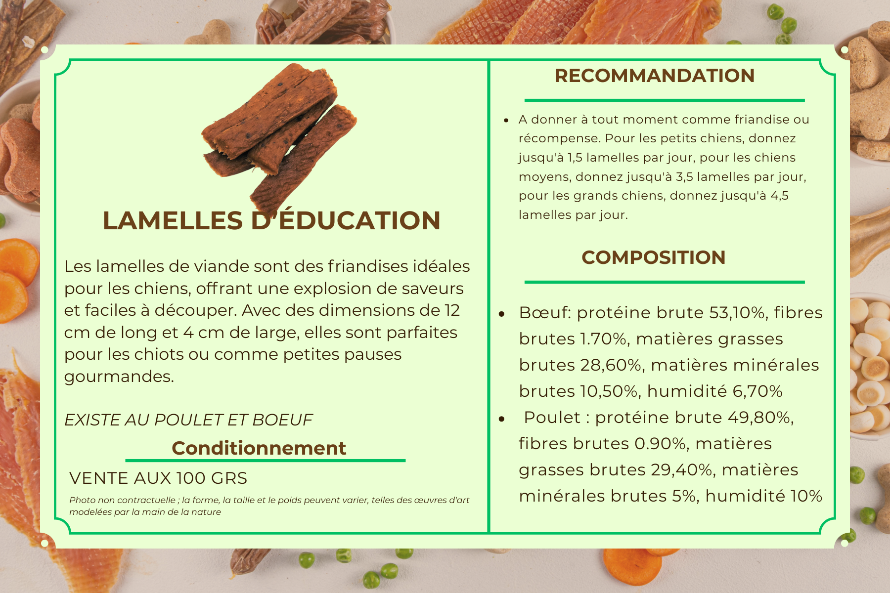 Lanières d'éducation