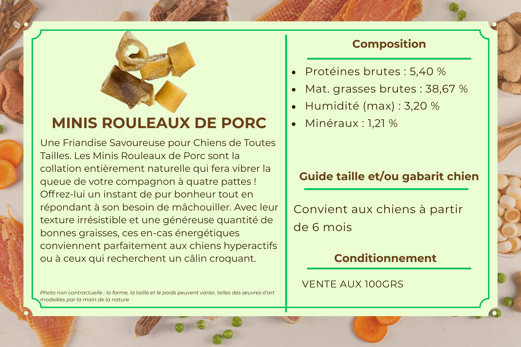 Minis Rouleaux de Porc