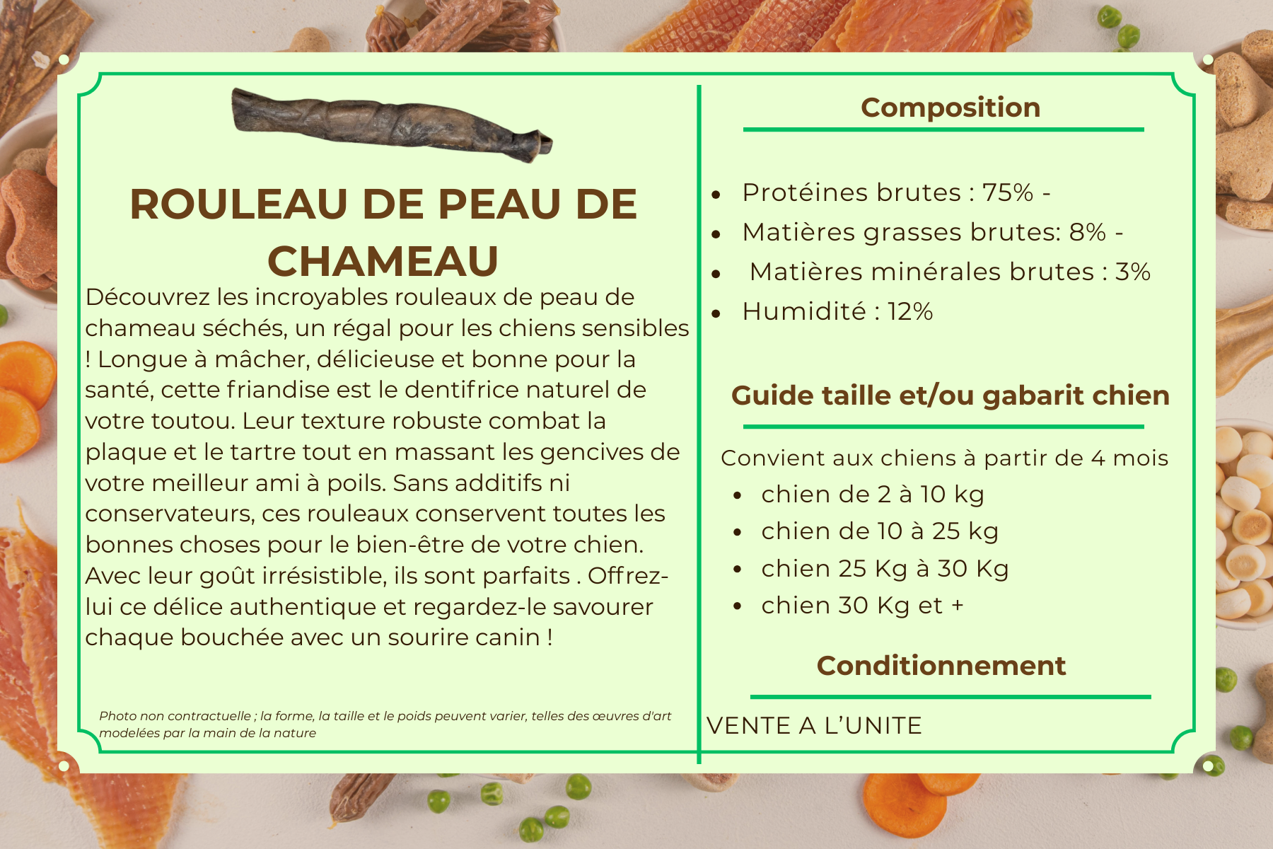 Rouleau de Peau de Chameau