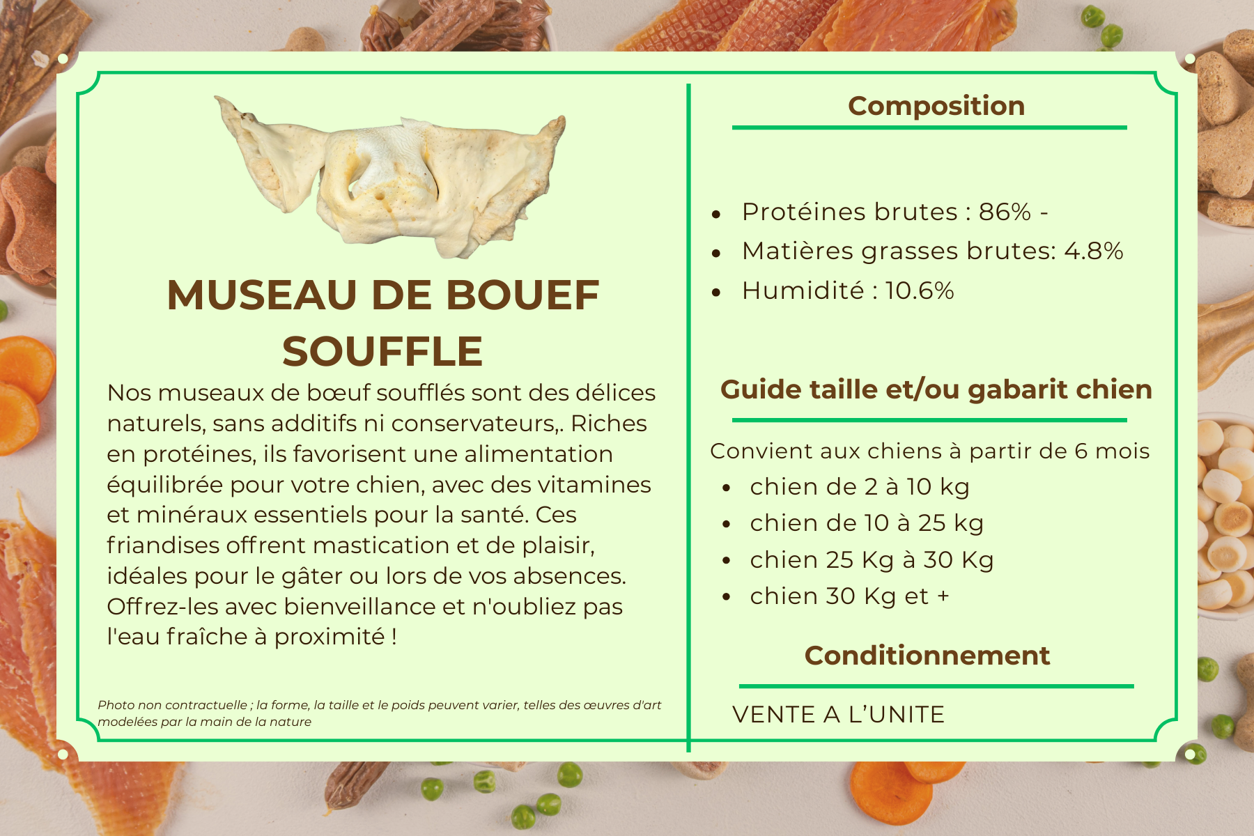 Museau de boeuf soufflé