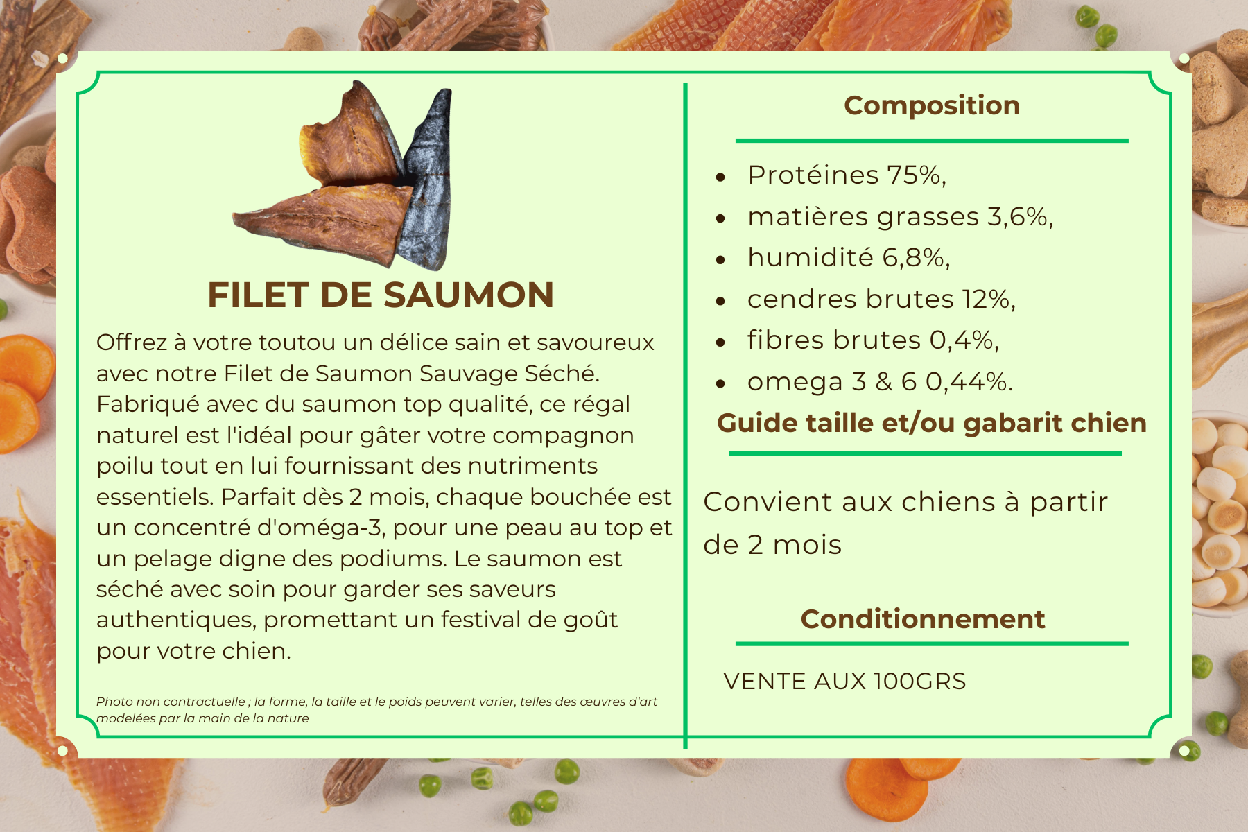 Filet de Saumon Sauvage Séché