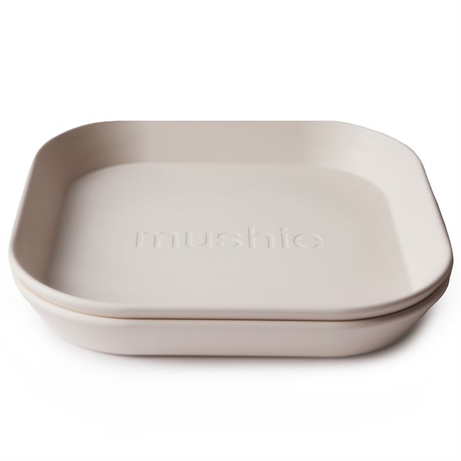 Mushie lėkštutė Square 2 vnt