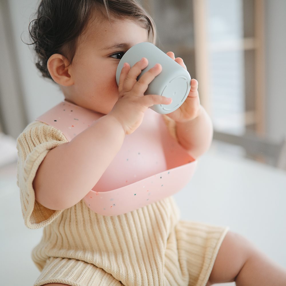 MUSHIE SILIKONINIS SEILINUKAS Powder Pink Confetti