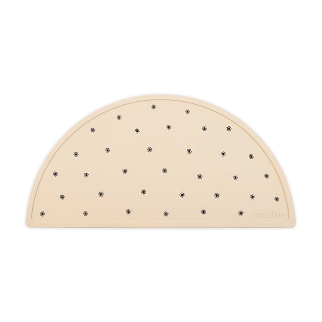 MUSHIE SILIKONINIS PADĖKLIUKAS Black Daisy