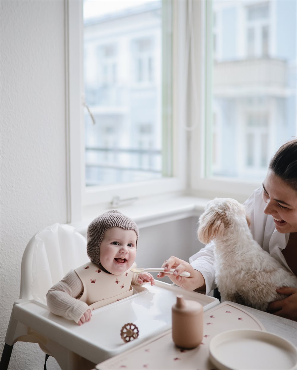 MUSHIE SILIKONINIS PADĖKLIUKAS Butterflies