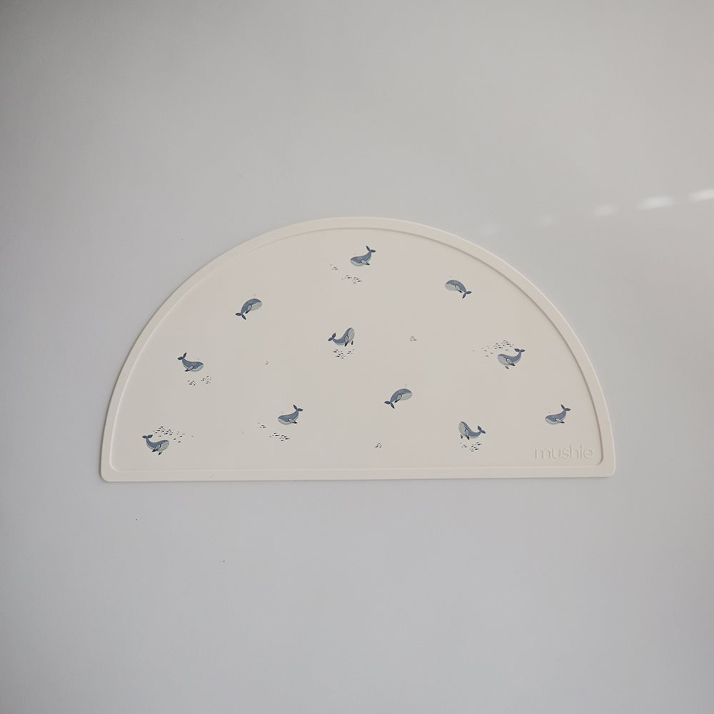 MUSHIE SILIKONINIS PADĖKLIUKAS Whales
