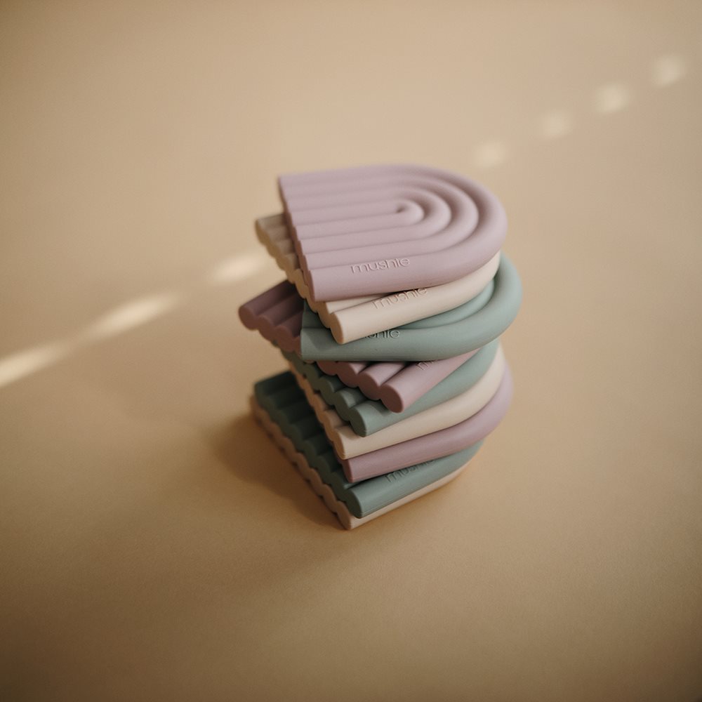 Mushie silikoninis kramtukas Rainbow